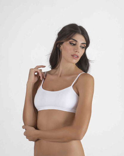 Brassiere da donna in cotone Tri-Pack