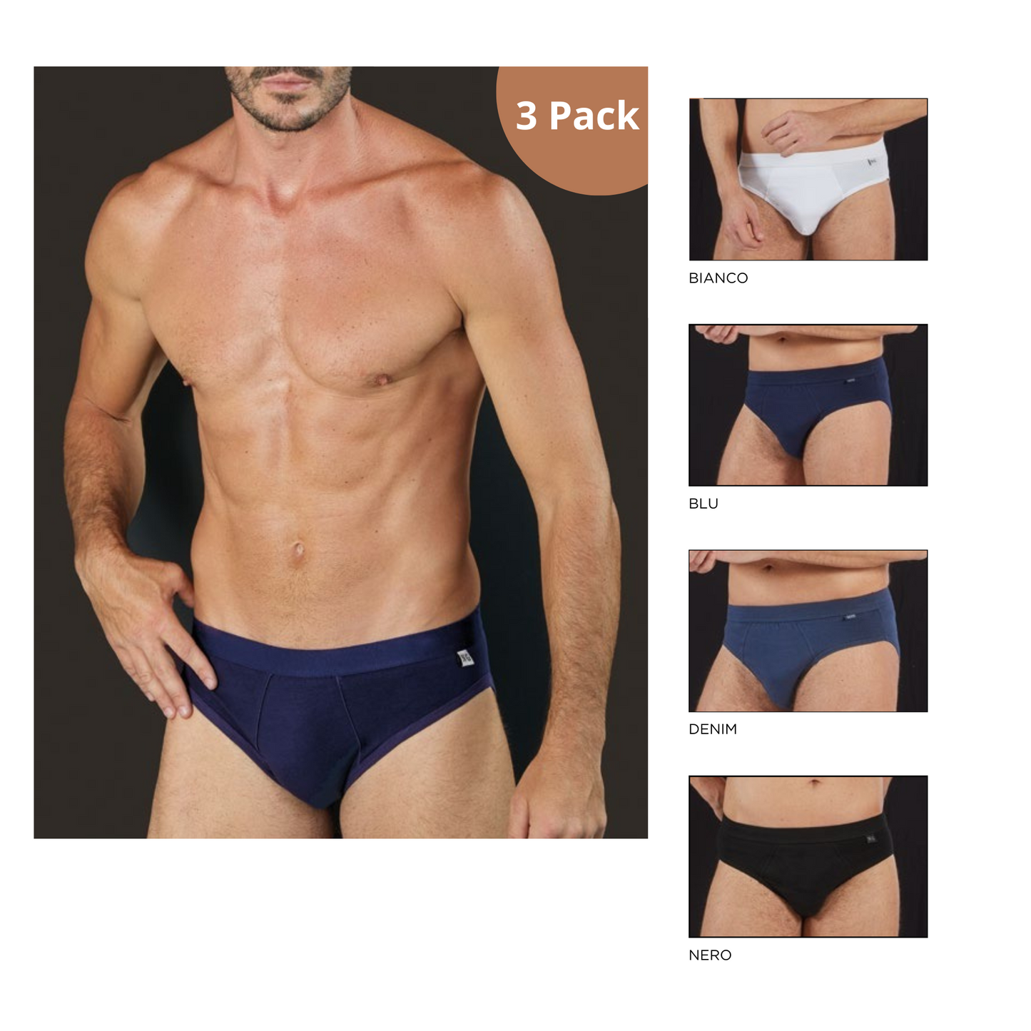 Slip da uomo 3 Pack